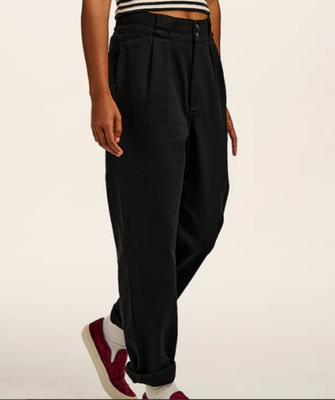 Lucy & Yak Addison Twill Cotton Jeans W40 Long (UK 20) Schwarz Hose UVP 62£