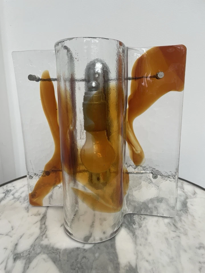 Mazzega Murano Vintage Lampe Italienisch 60er 70er Jahre Mid Century Space Age - Bild 2 von 4