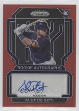 2022 Panini Prizm Rookie Auto Red Prizm 61/99 Alex De Goti #RA-AG Auto 0a3