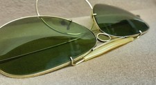 Occhiali Ray Ban Shooter vintage lenti 62 verde Bausch & Lomb 10k GF B&L  1960