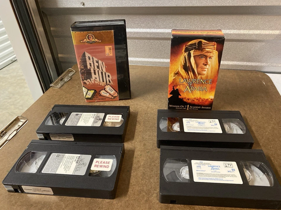 Ben-Hur & Lawrence of Arabia  VHS Lot - Image 4 of 4