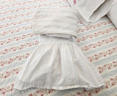 SIMPLY SHABBY CHIC BABY RACHEL ASHWELL CRIB SHEET & DUST RUFFLE SET