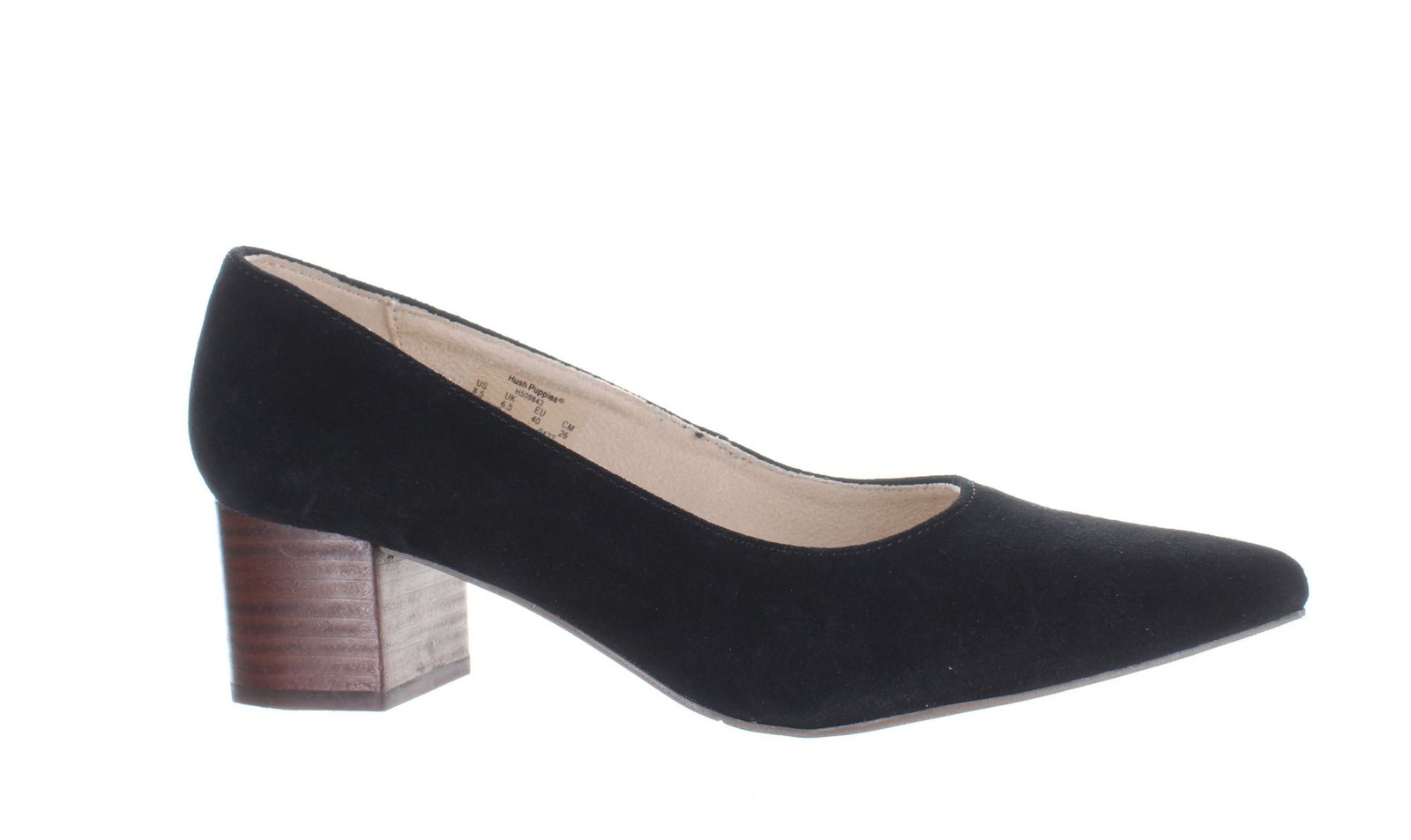 Hush Puppies Womens Sofie Black Pumps Size 8.5 (7423185)