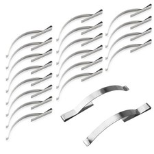 20pcs Stainless Steel Window Screen Tension Spring Corner Clips 0.5x5x56mm Ho...