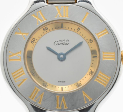 [NEAR MINT】Cartier Must de 21 Roman 31mm Qz Damenuhr aus Japan