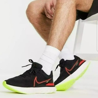 14 MEN'S NIKE REACT INFINITY RUN FLYKNIT 3 BLACK SIREN RED DH5392-007