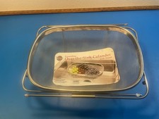 Over the sink Colander Stainless Steel 14 to 22 New