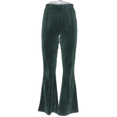 Stay, Palazzohose, Größe: M, Grün, Einfarbig, Samt, Damen #Ynw