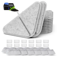 12 Pack Filters Replacements for Automatic Pet Fountains，230oz/7L Dog Mul