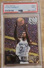 Fleer 1995-96 Metal Kevin Garnett #167 Rookie PSA 9 Minnesota Timberwolves NBA