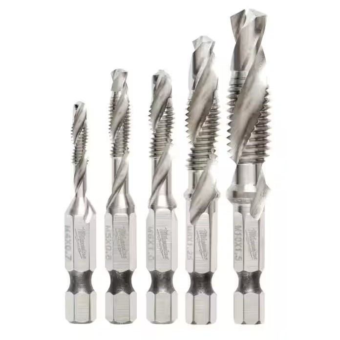 Набор метрических сверл и метчиков SHOCKWAVE Milwaukee 48-89-4875 - 5 шт 5690₽