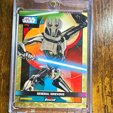 Marketplace image: Topps Finest Star Wars General Grievous F-70 Superfractor 1/1 Insert