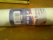 Alvin 55W-K Sketching Tracing Paper Roll White 50 Yards x 30 inches Lightweight