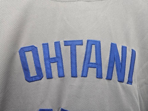Ohtani #17 grau Streetwear Baseball Trikot - bestickt Herren Größe 2XL - Bild 6 von 9