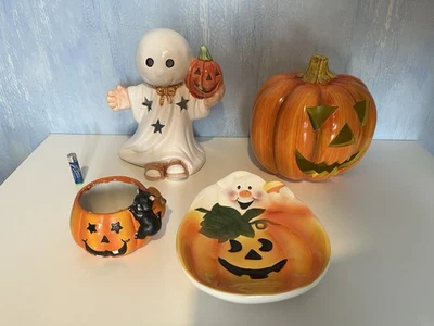 Lot Décoration Halloween dont Photophores et Verres - Photo 1/4