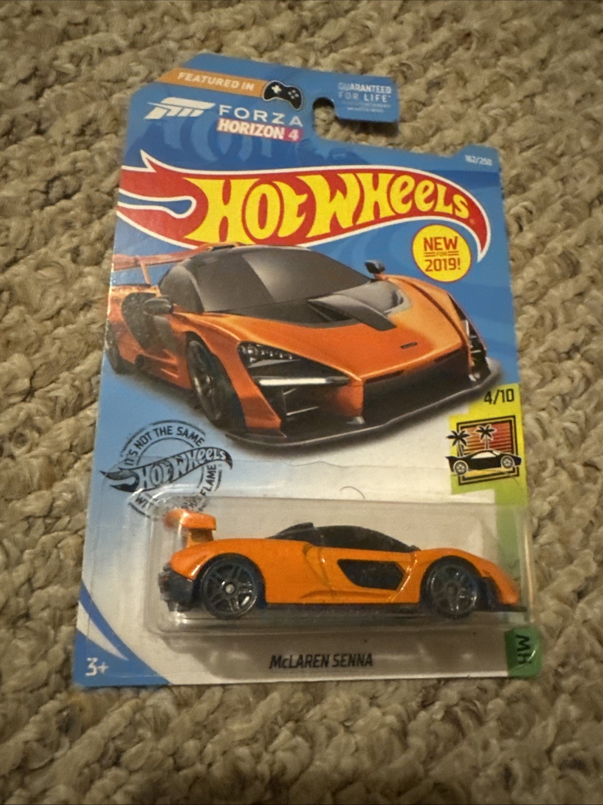 2019 Hot Wheels HW EXOTICS 4/10 Mclaren Senna 162/250 (Orange) New on card