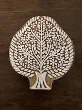 Tree If life Shape Design Printing Block Wooden Stamp New