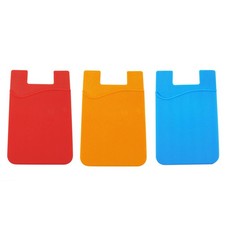3 Pcs Stick on Phone Wallet Pocket Cell Self-adhesive Card Holder