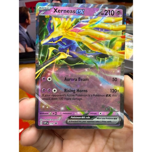 Pokemon Xerneas ex SVP EN 179 Scarlet & Violet Black Star Promo Full Art Holo
