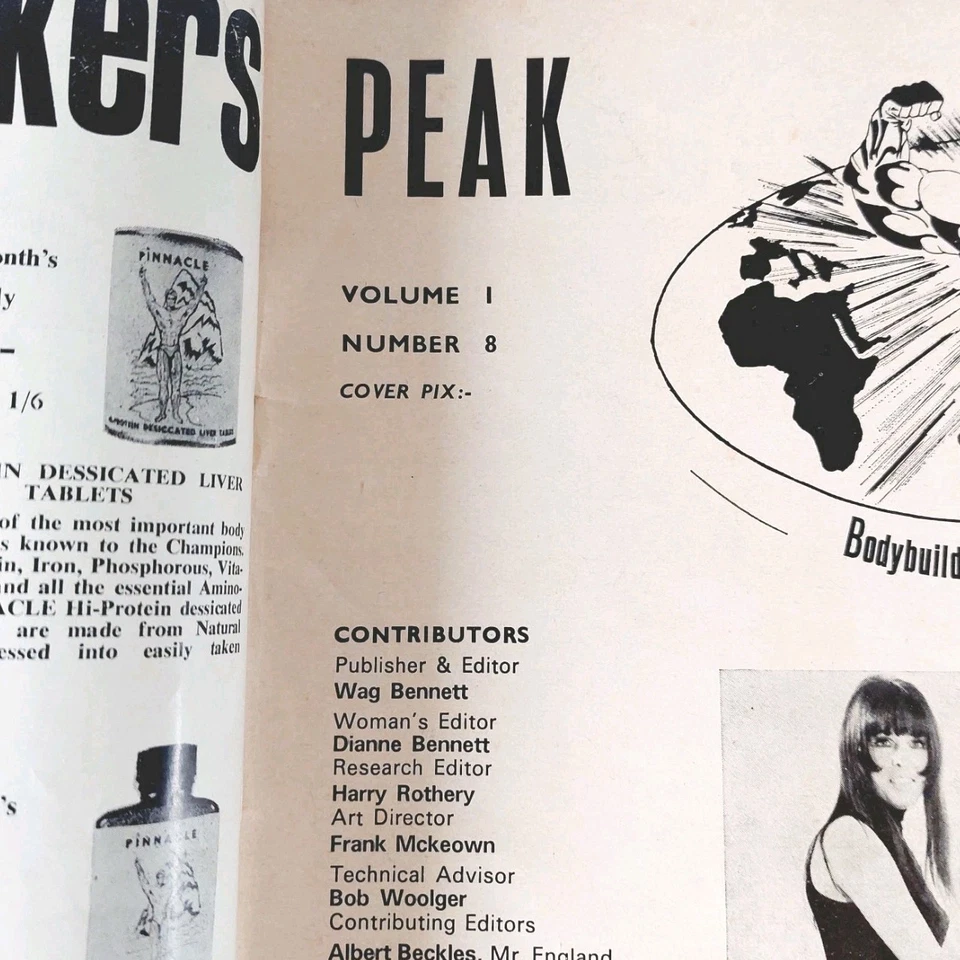 Arnold Schwarzenegger - Peak Bodybuilding Magazine - Volume 1 Number 8 70's - Image 4 of 4