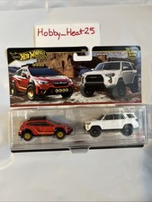 HOT WHEELS NEW TWIN 2 PACK SUBARU CROSSTREK 2018 TOYOTA 4RUNNER CAR CULTURE