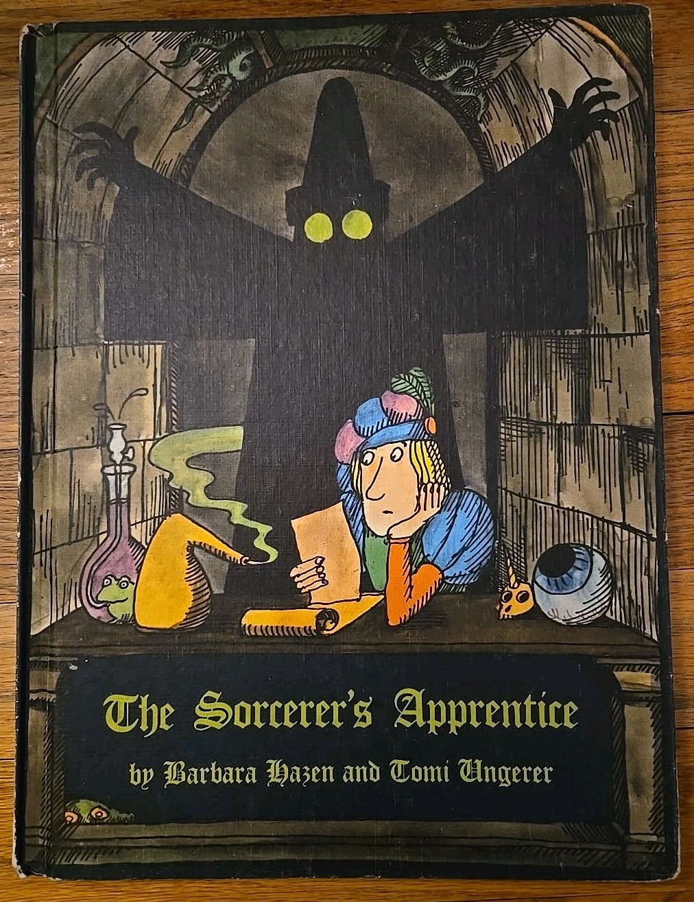 VTG 1969 CBS 'The Sorcerer's Apprentice' Childrens Book HC by Barbara Hazen