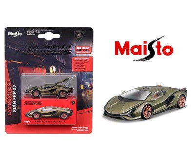 MAISTO SPEED ICONS LAMBORGHINI SIAN FKP 37 1/64 DIECAST MODEL GREEN 15700-24 F
