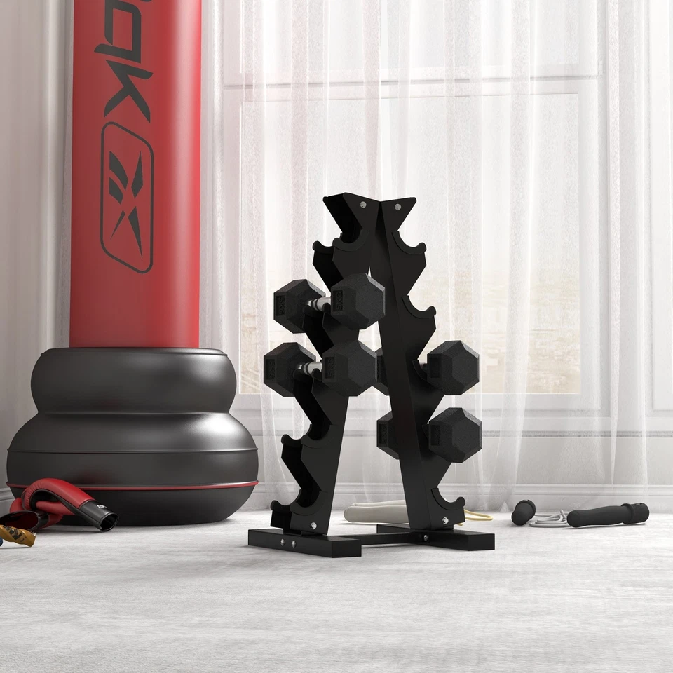 HOMCOM Hexagonal Dumbbells Kit Weight Lifting Exercise for Home Fitness 2x4kg, photo 2 of 5