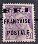 Local France 1944 Liberation overprint Mauriac MNH