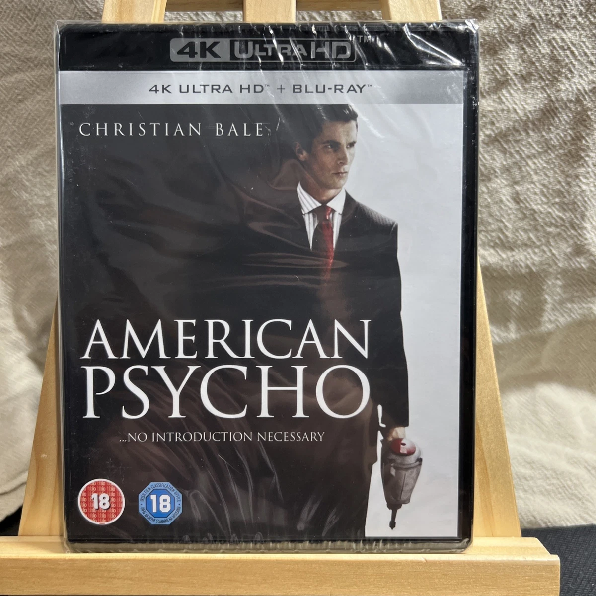 American Psycho (Christian Bale Willem Dafoe) New 4K Ultra HD Region B Blu-ray