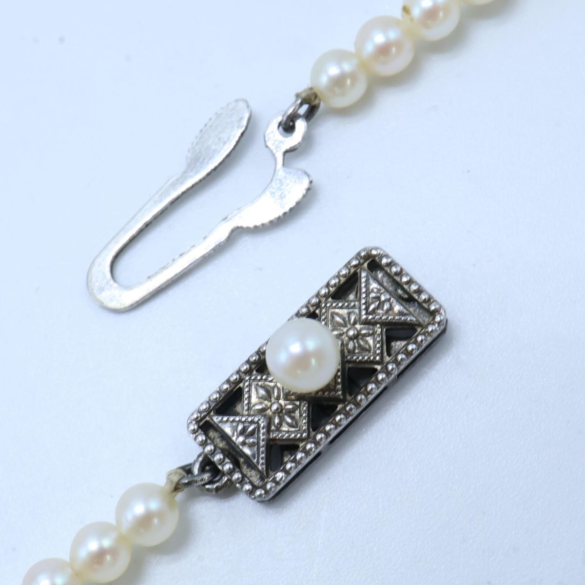 Mikimoto 3.0-7.0mm Pearl Necklace with Silver Clasp | eBay