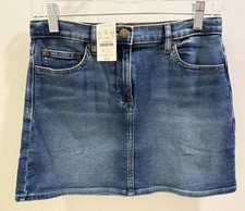 NWT Girls Crewcuts Size 14 Blue Denim Skirt