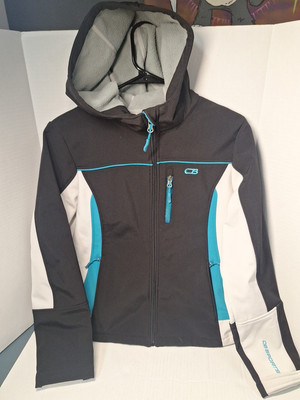 CB Sports Woman's Jacket, M, Full Zip, Long Sleeve, Polyester Blend, Athletic 