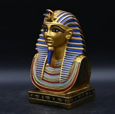 Authentic Pharaonic Bust Statue Rare Egyptian Antiquities Pharaoh Tutankhamun BC