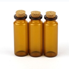 10-50 pieces Wholesale Small Jars 10ml Bottles with Cork Bottle 22x50mm
