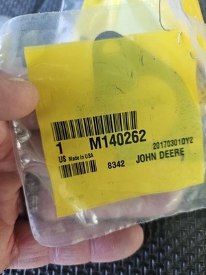 JOHN DEERE GASKET M140262 NOS OEM M140262 FREE FIRST CLASS USPS SHIPPING