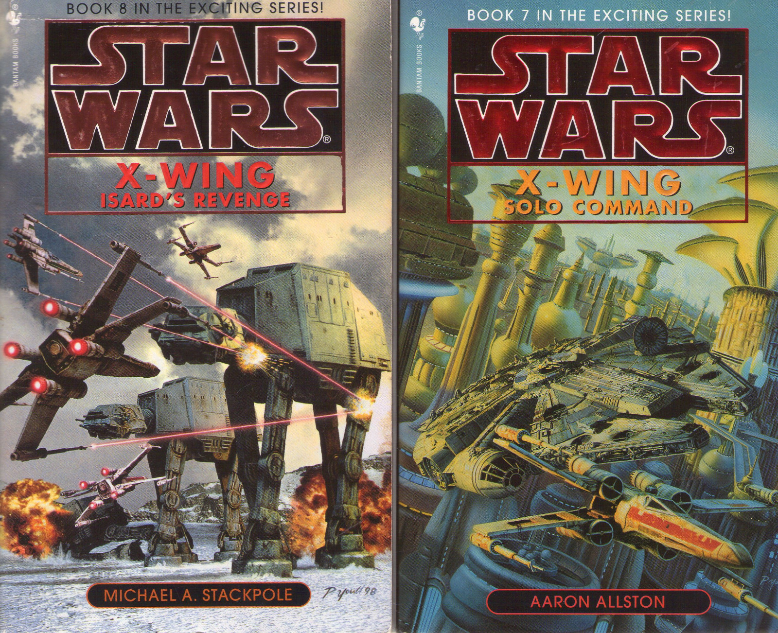 Complete Set Series Lot of 10 Star Wars XWing Books (Stackpole