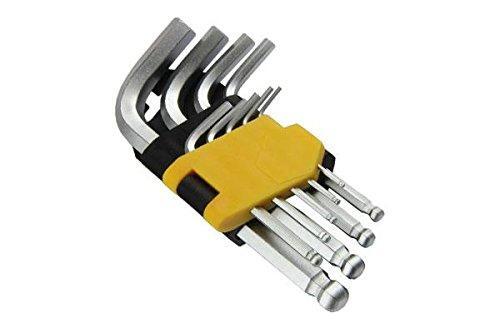 BERGEN 9pc Ball End Hex / Allen key Set B1516 1.5 - 10mm Metric