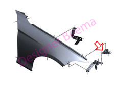 BMW 1/2 Series Front Drivers Side Wing Panel Bracket 41357284652 