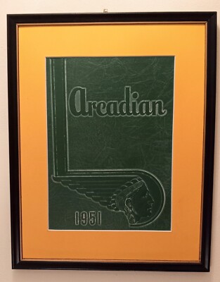 Vintage 1951 Mid Century Modern Art Deco Streamline Wall Art MCM Frame