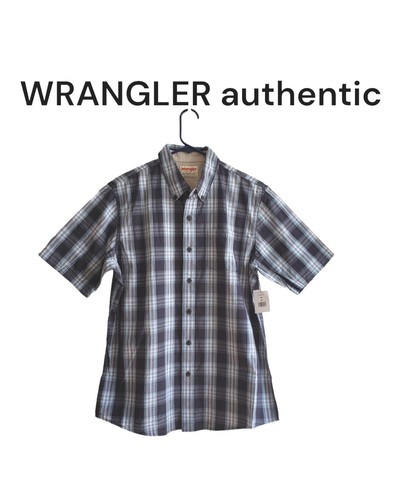 Chemise décontractée homme Wrangler coton 100% manches courtes neuve avec étiquette taille M