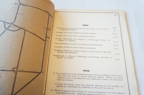 1968 Eastern Region Railway Working Timetable Section D Lincoln Area - Picture 3 of 7