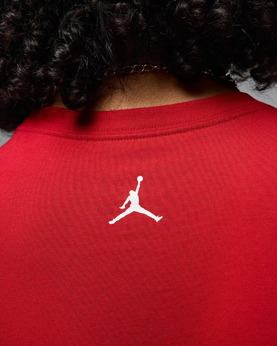 Nike Jordan Brand AJ1 Men's T-shirt Varsity Red White HM9997