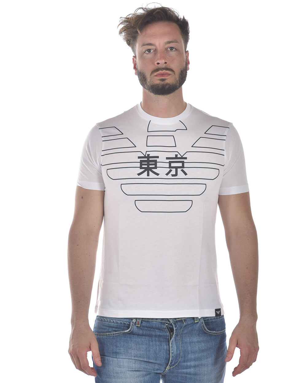 Футболка Emporio Armani Толстовка мужская белая 3Z1T761JPZZ 100 Sz XL ОТ Emporio Armani СДЕЛАЙТЕ ПРЕДЛОЖЕНИЕ 21090₽