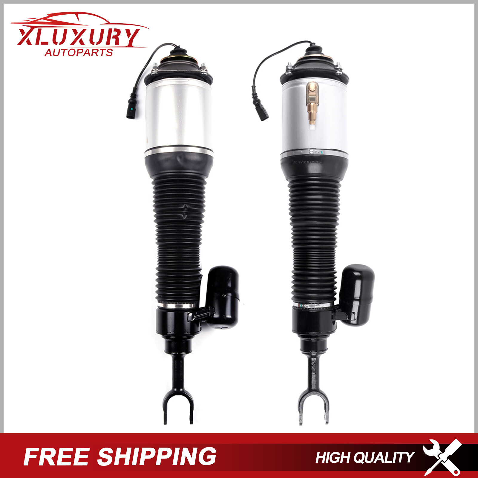 Pair Front Air Suspension Spring Strut For 03-19 Bentley Continental Flying Spur
