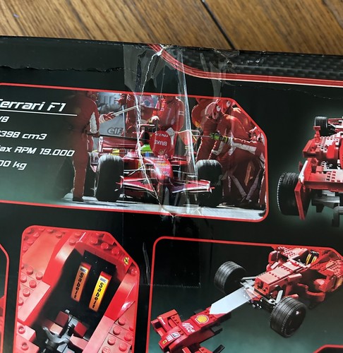 *NUOVO* LEGO 8157 Racers Ferrari F1 1:9 Auto *RITIRATO* *scatola danneggiata* - Foto 5 di 8
