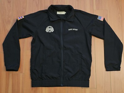 Civil Regime Darc Sport Wolves Club Windbreaker Black Jacket Small