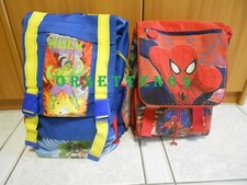 ZAINO SCUOLA L'INCREDIBILE HULK Anni 90 Giochi Preziosi + Spiderman Bim Bum Bam