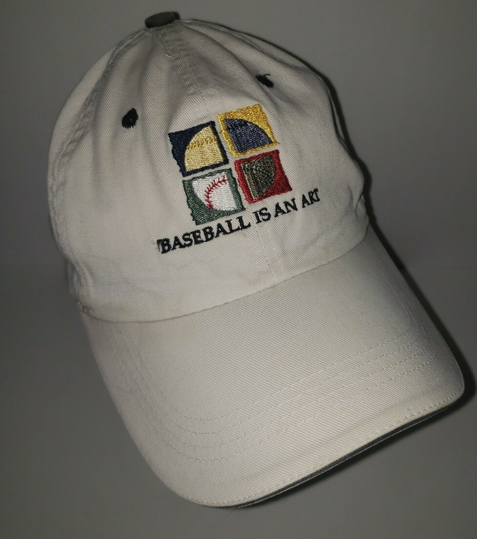 BASEBALL IS AN ART khaki Cotton embroidered Adjustable Cap  display picture 1