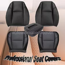 For 2007-2014 Chevy Avalanche Perforated Front Seat Cover Black & Armrest Cover